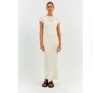 DISSH Harper Ivory Cap Sleeve Midi
